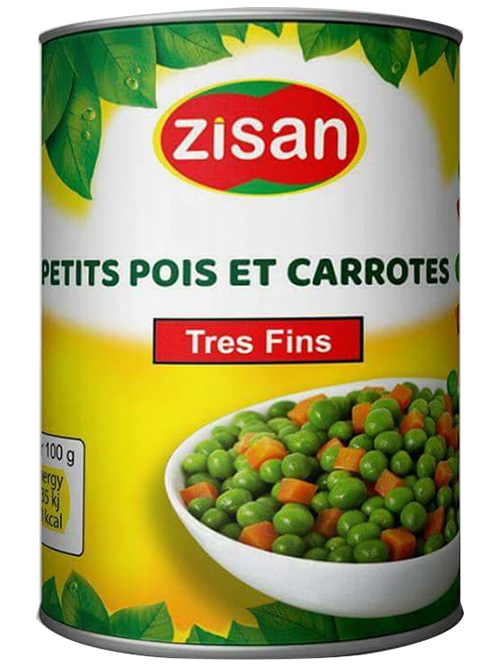 Zisan Green Peas & Carrots